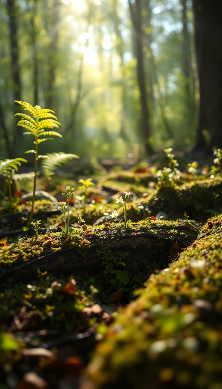 Best AI Spring Forest Floor Phone Masterful Wallpaper